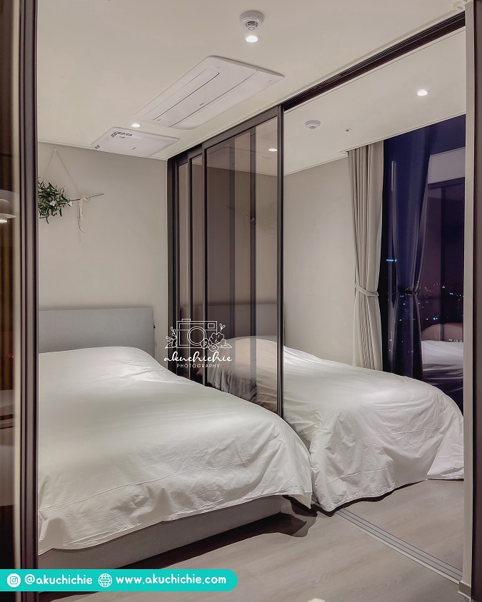 kamar tidur di apartemen Korea