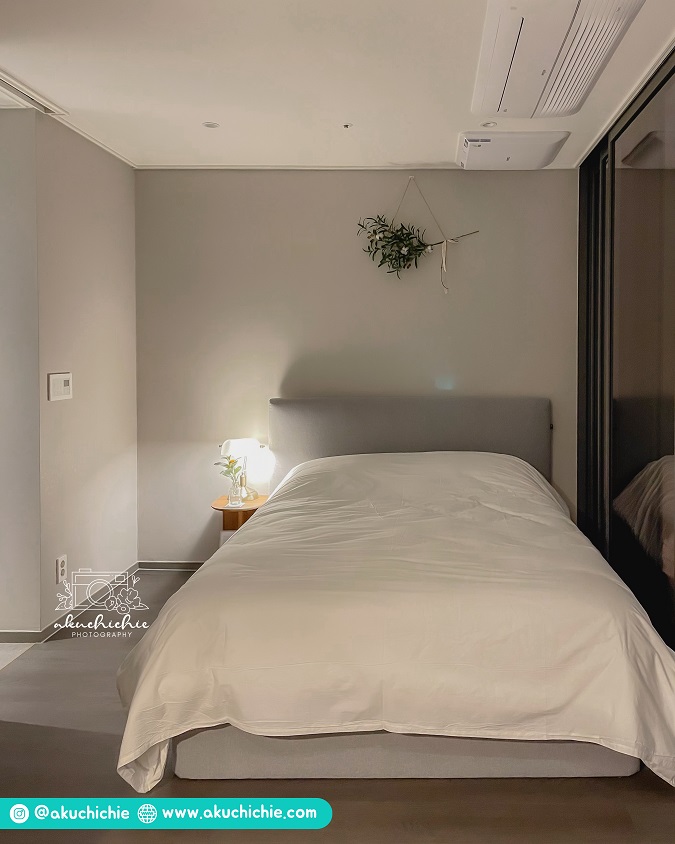 kamar tidur di apartemen Korea